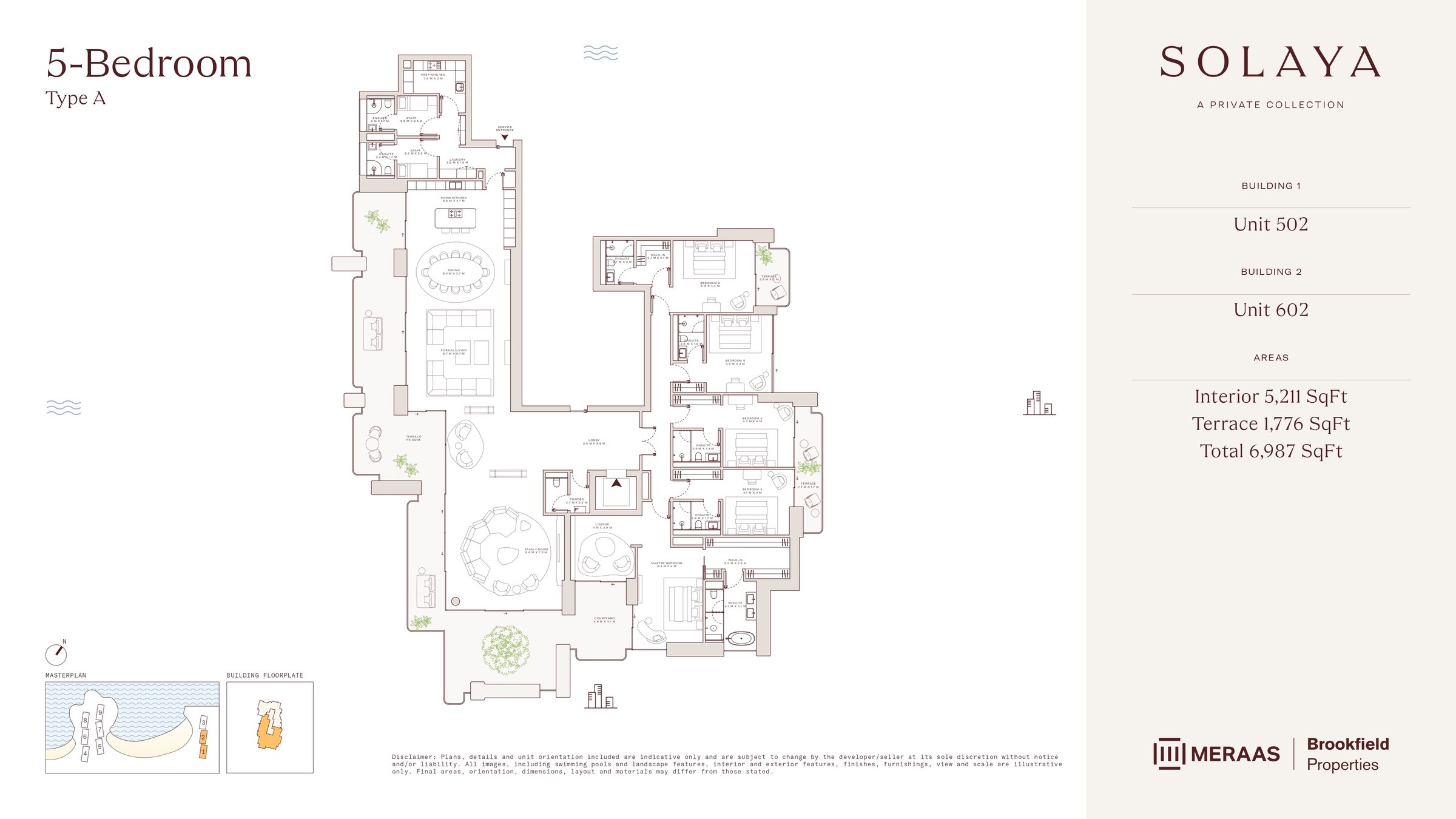 5 Bed floor plan
